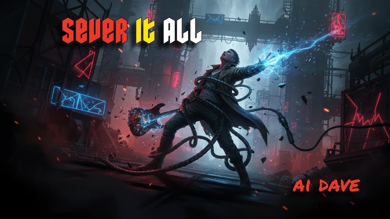 SEVER IT ALL – Cyberpunk Electro Rock Music | AI Dave (Official AI-Generated Music Video)