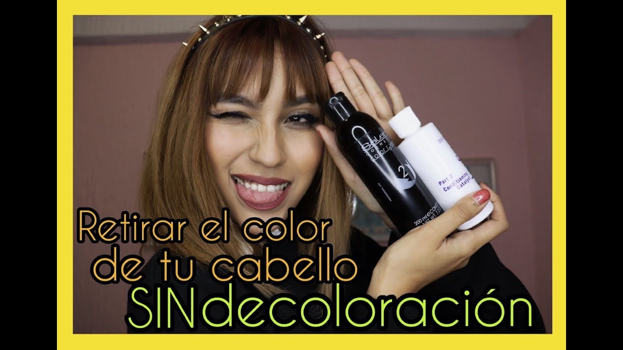Retira el color de tu cabello sin decolorar Color
