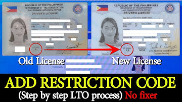 Updated 2023 | ADD RESTRICTION CODE | Step by step LTO process | Full video