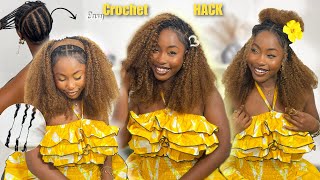 EASY UPGRADED AFRO FEATHER CROCHET HACK Full Tutorial | ft YGWIGS