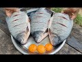 DEEP FRIED FISH | Fry Crispy Fish with Tomato Salad | Cooking Crunchy Fish in Village