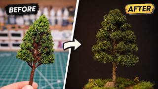 I Turned Cheap Model Trees Into Realistic Miniature Scenery