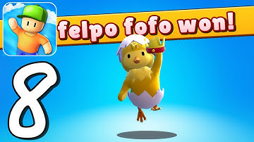 Stumble Guy‪s‬ - Gameplay Walkthrough Part 8- Crown Win: 1 (iOS, Android)