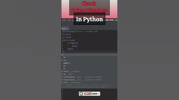 Prime Number in Python Programming ll Pls Subscribe This Channel For Programming Skills #shorts