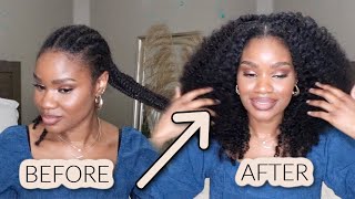 Installing Water Jerry Curl Clip-Ins On My TYPE 4 Natural Hair 😬 | TwinGodesses Feat. Curls Queen