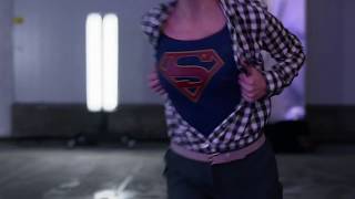 Kara transforms into Supergirl