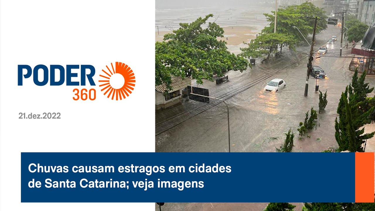 Chuvas causam estragos em cidades de Santa Catarina; veja imagens
