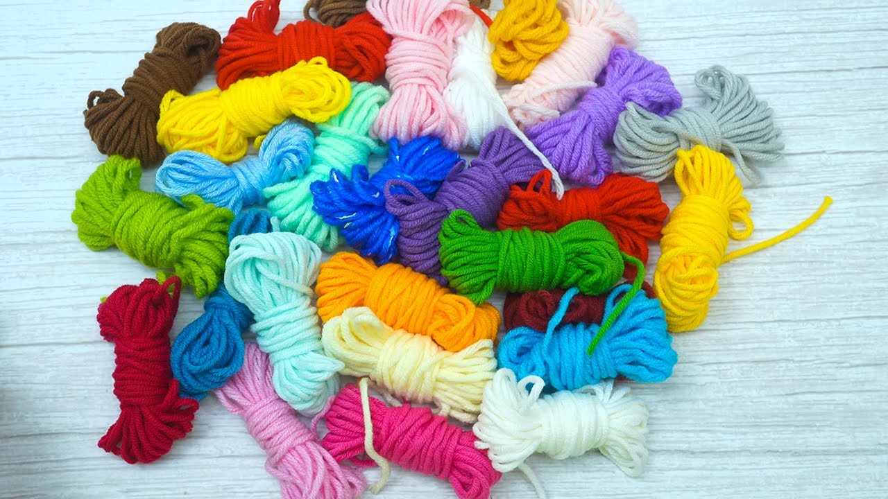 Never throw away leftover yarn! Brilliant idea! Crochet keychain! YouTube