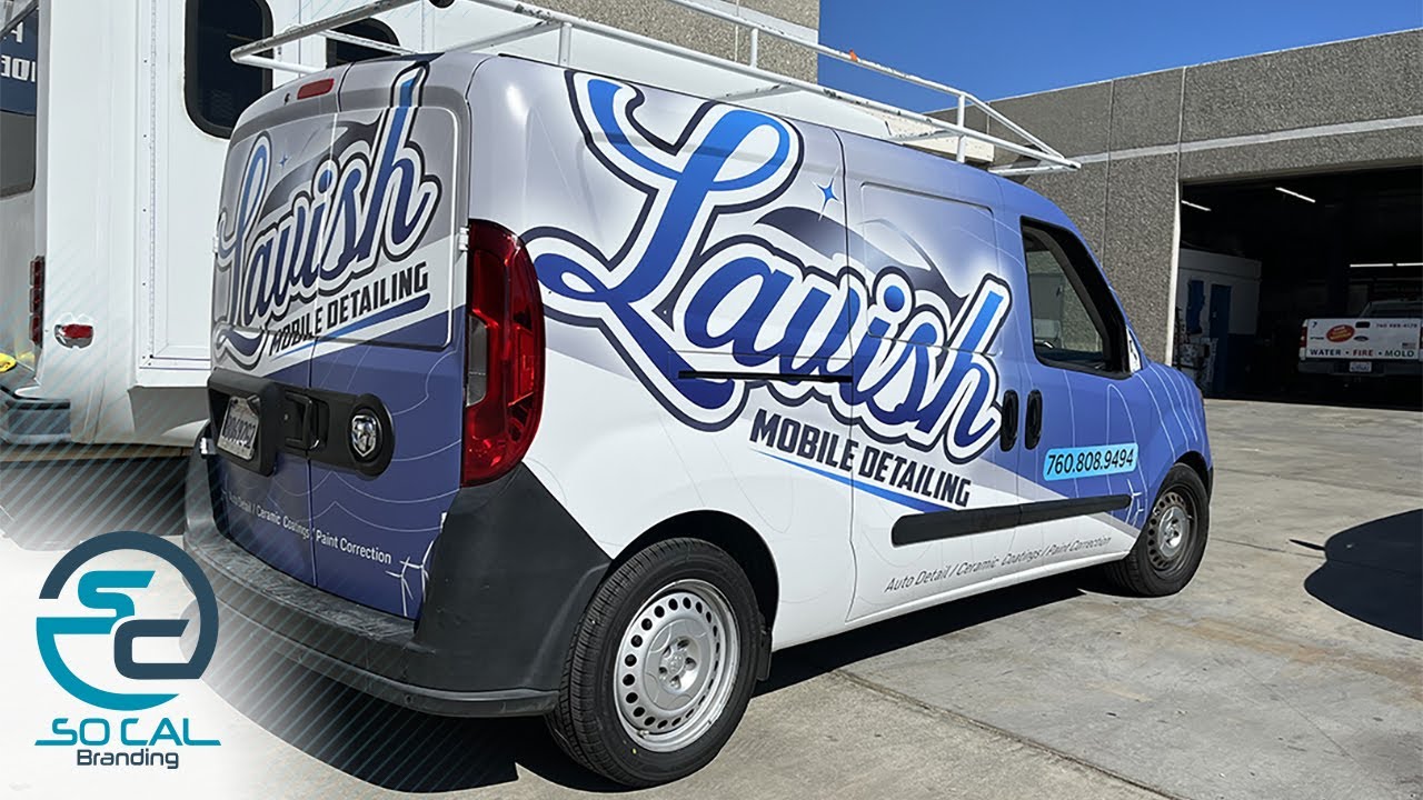 Lavish Mobile Detailing Van Wrap Install So Cal Branding Cathedral Lavish Mobile Detailing Van Wrap Install So Cal Branding Cathedral