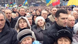 Віче на Майдані + вулиця Грушевського. 16 лютого 2014 року. Євромайдан. Революція Гідності