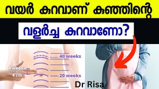 Healthy Pregnancy Malayalam Pregnant Belly Size Baby Size