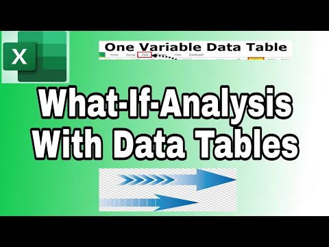 How To Build An Effective Data Tables In Excel │ What-If-Analysis  │ Single Variable