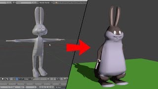 BTS - Bugs Bunny/Big Chungus 3D Speed Modeling Timelapse