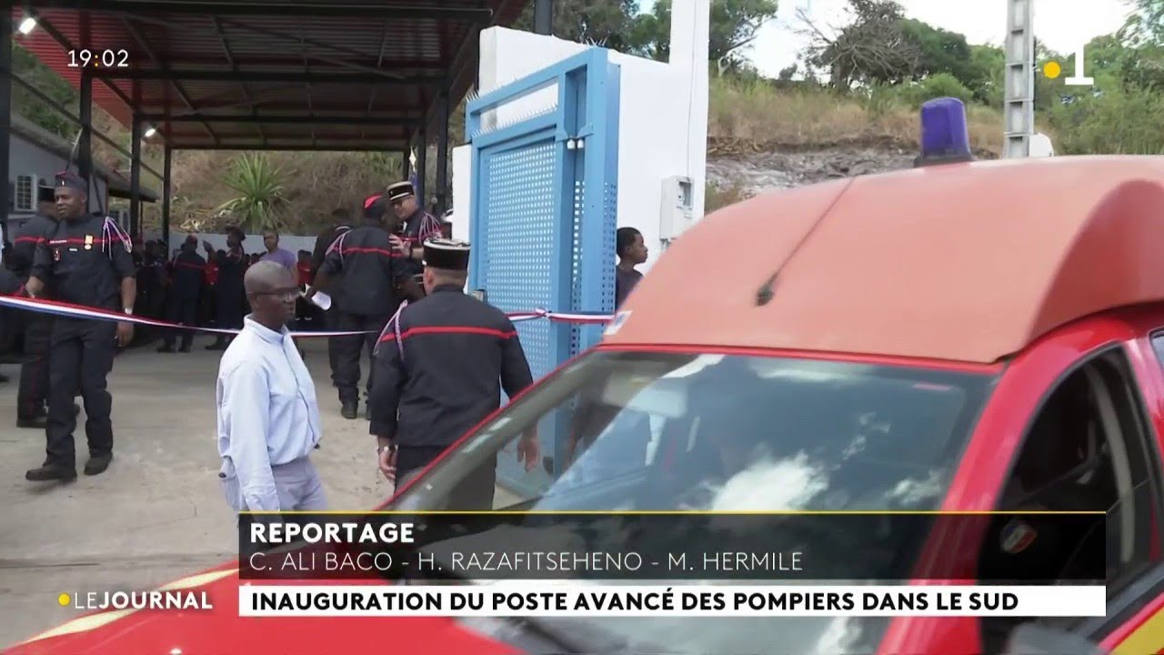 Inauguration du poste avancé des pompiers de Mayotte dans le Sud