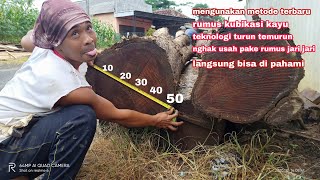 Tutorial cara mengetahui volume atau kubikasi kayu bulat