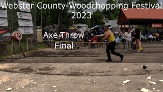 2023 Lumberjack Competition @ Webster Spring  Axe Throw Final