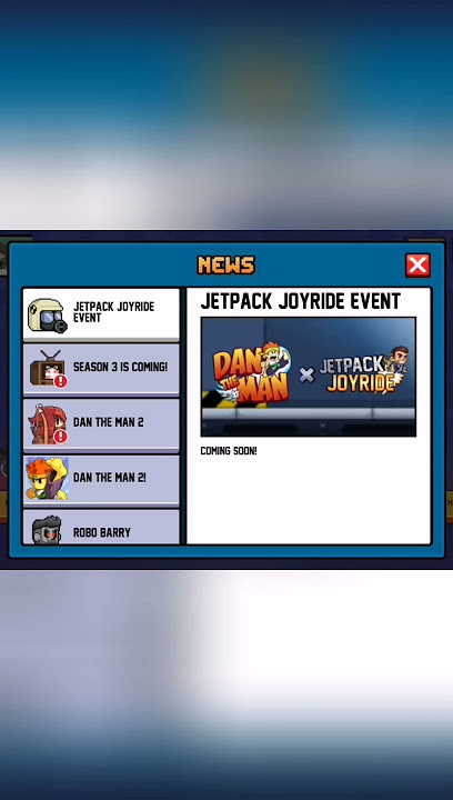 Jetpack Joyride Event when🤔 #dantheman