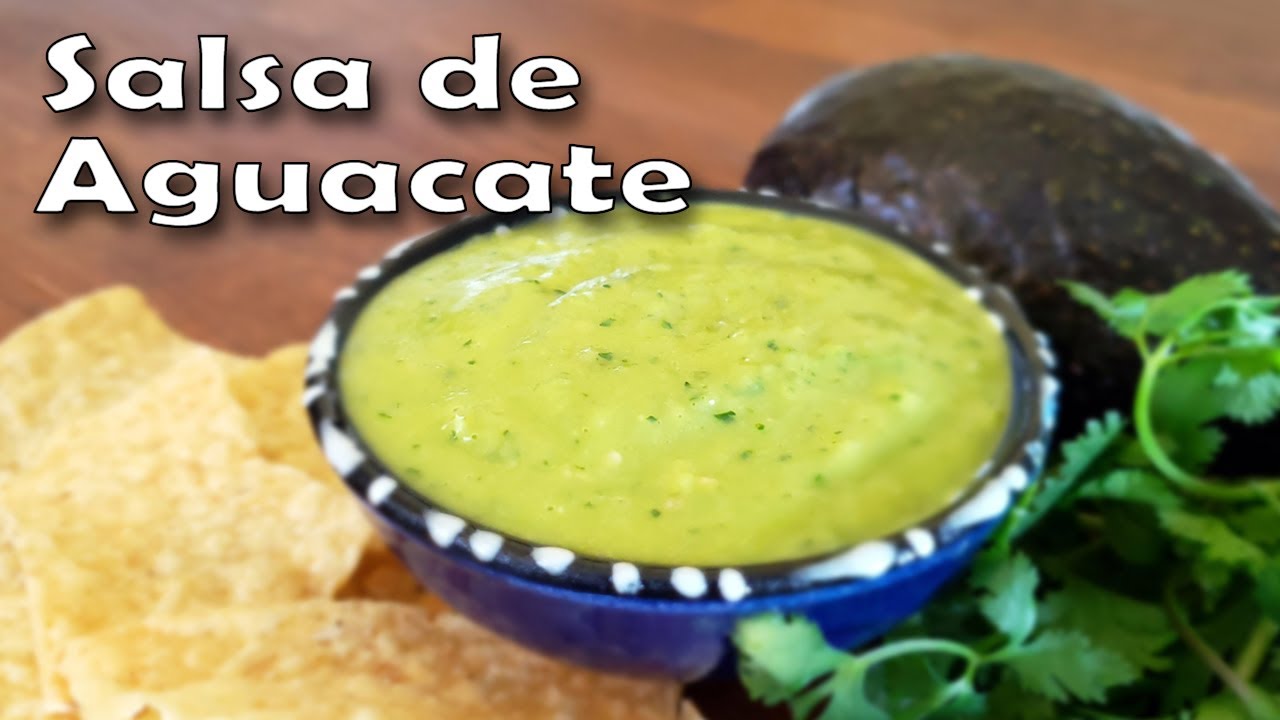 Receta de Como Hacer Salsa de Aguacate | Salsa Verde para Tacos, Flautas o  Carne | Avocado Salsa - YouTube