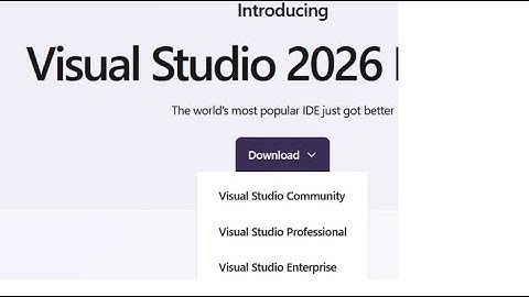 How to install Visual Studio 2026 on Windows 11