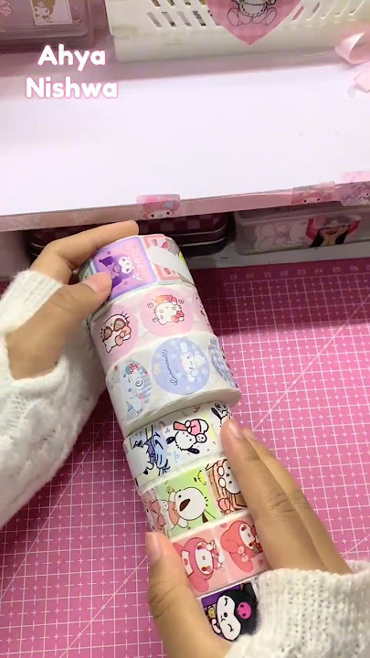 restock sticker roll🎀💗 #restock #sticker #kpopphotocards #unboxing #fyp #shorts #kpop