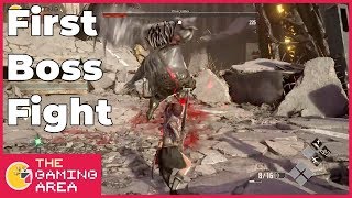 Code Vein - First Boss Fight Gameplay