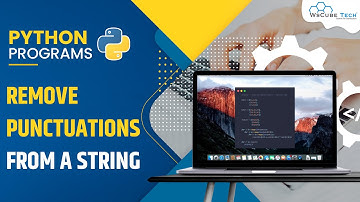 How to Remove Punctuations From a String - Python Program
