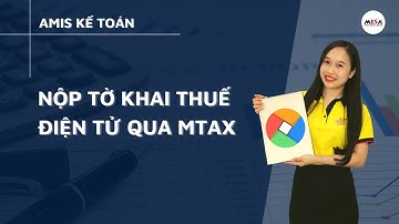 Nộp tờ khai thuế điện tử qua mTax - AMIS Kế toán