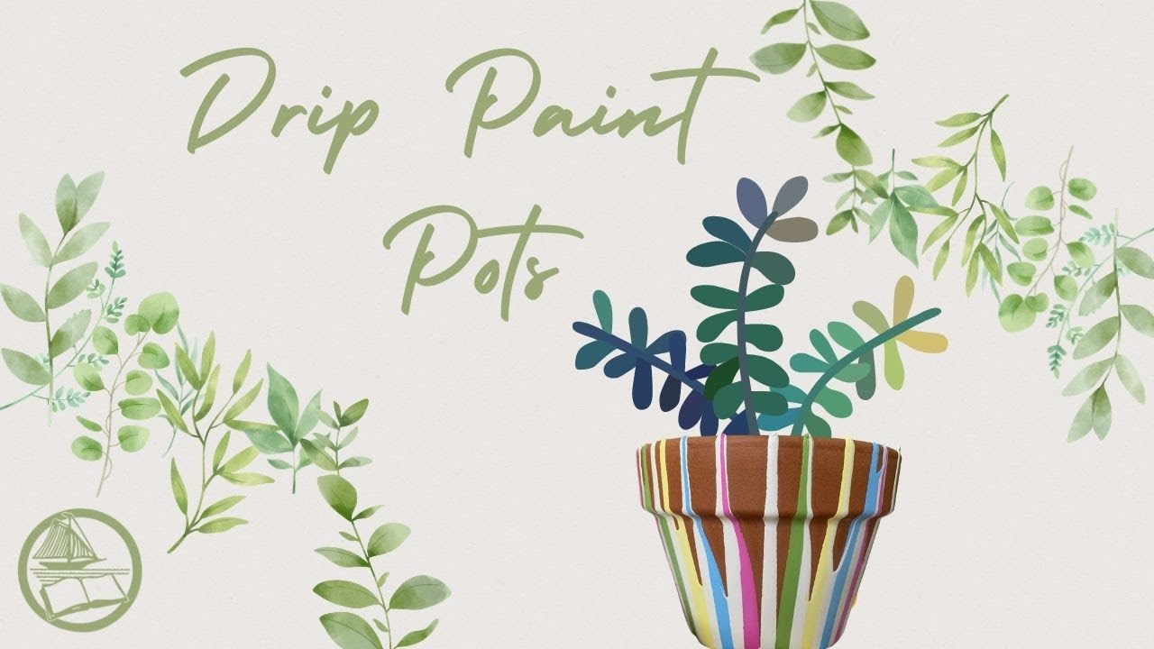 Drip Paint Pots Tutorial - Crafts by Amanda - Clay Pot Crafts