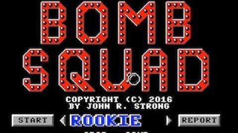 Bomb Squad - 2016 - New game by John Strong for the Tandy Color Computer 3