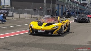 McLaren P1 GTR on Track ! Start up \& Exhaust Sounds