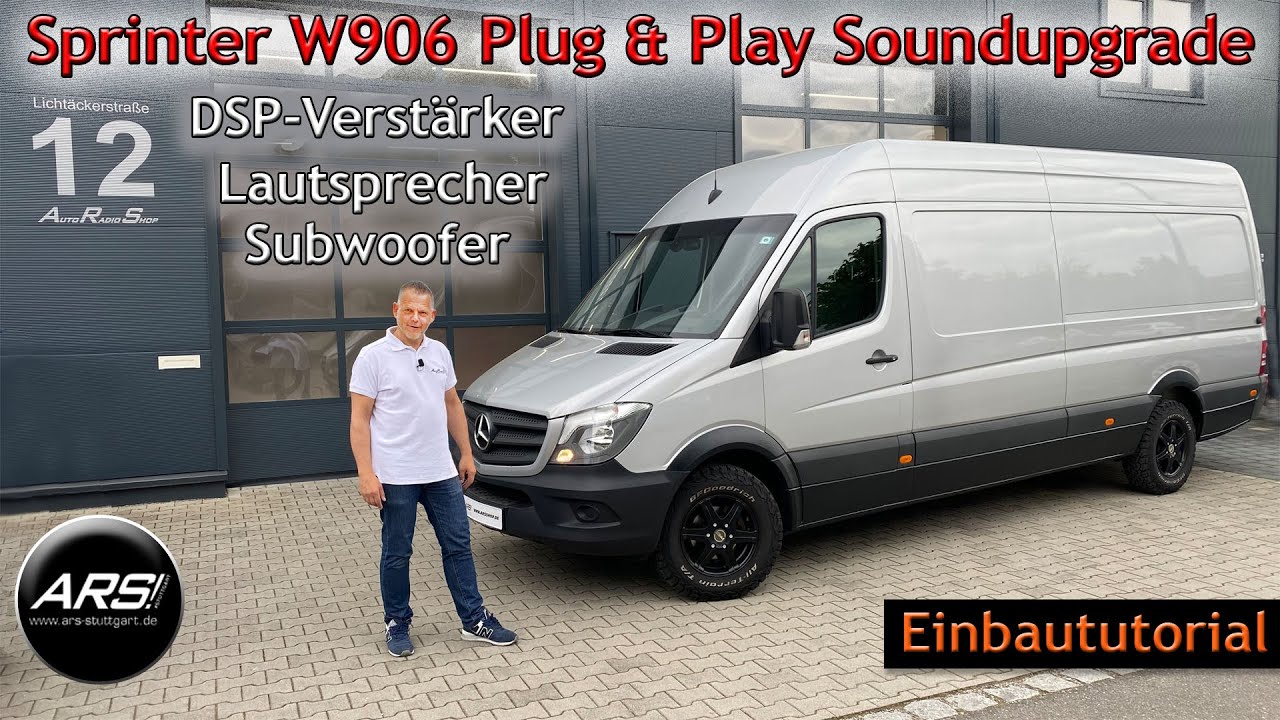 Sprinter 906 Soundupgrade  Lautsprecher mit Dämmung und DSP