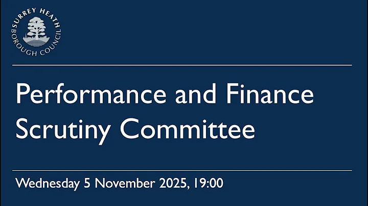 Performance and Finance Scrutiny Committee - 5 November 2025