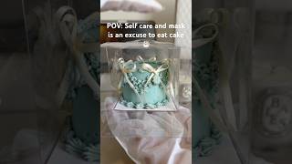 ASMR This week’s self-care is just me eating this gorgeous cake honestly #asmr #selflove #handcare