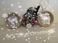 DIY Xmas Ornaments (mason jar lids)