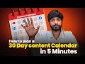 How to Plan a 30-Day Content Calendar in 5 Minutes Limitless Marketing