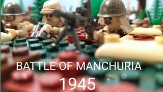 Lego Soviet -Japan war. WW2 Stop motion animation. Battle of Manchuria 1945