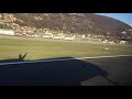 Landing LSZA Lugano Airport