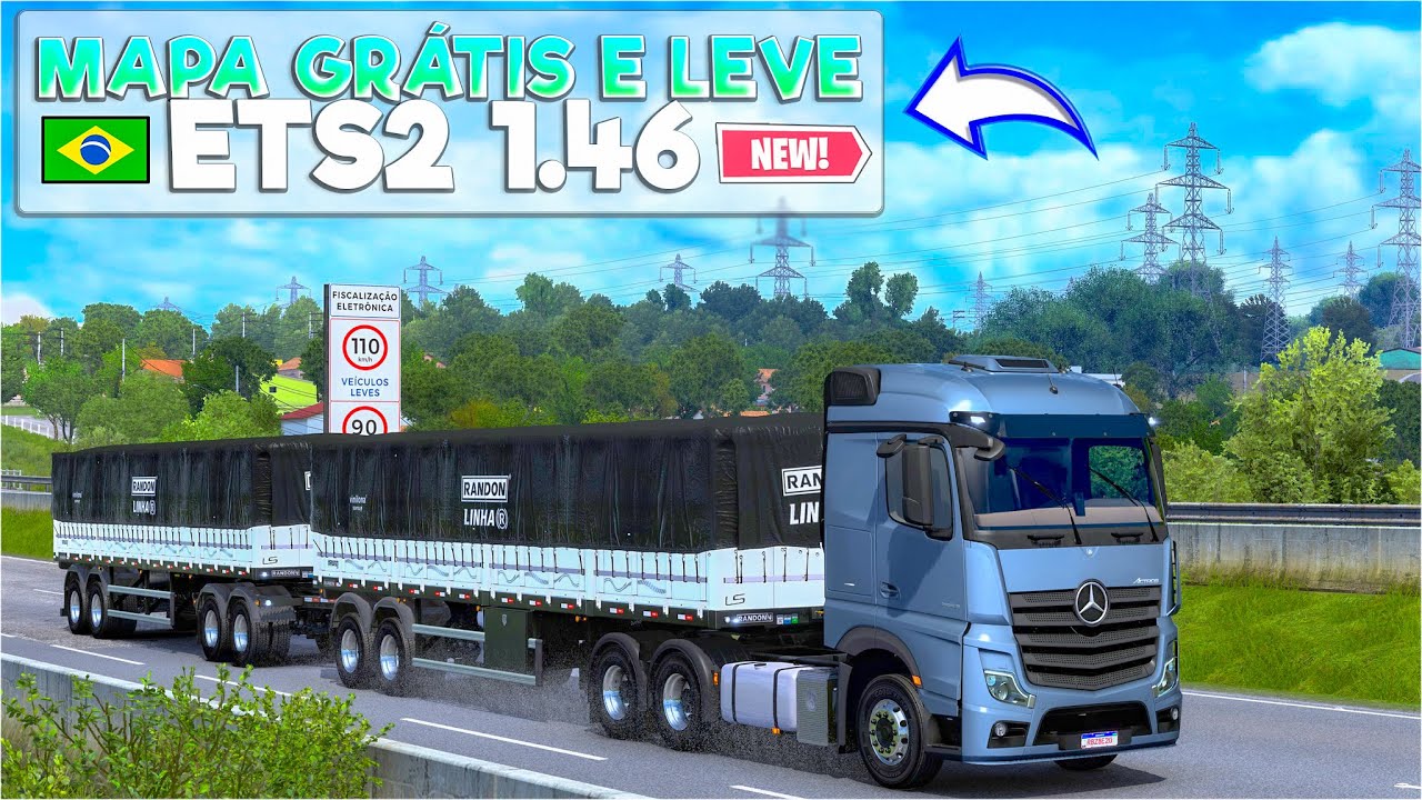 ▶️MAPA BRASILEIRO PARA PC FRACO MAIS LEVE DO EURO TRUCK