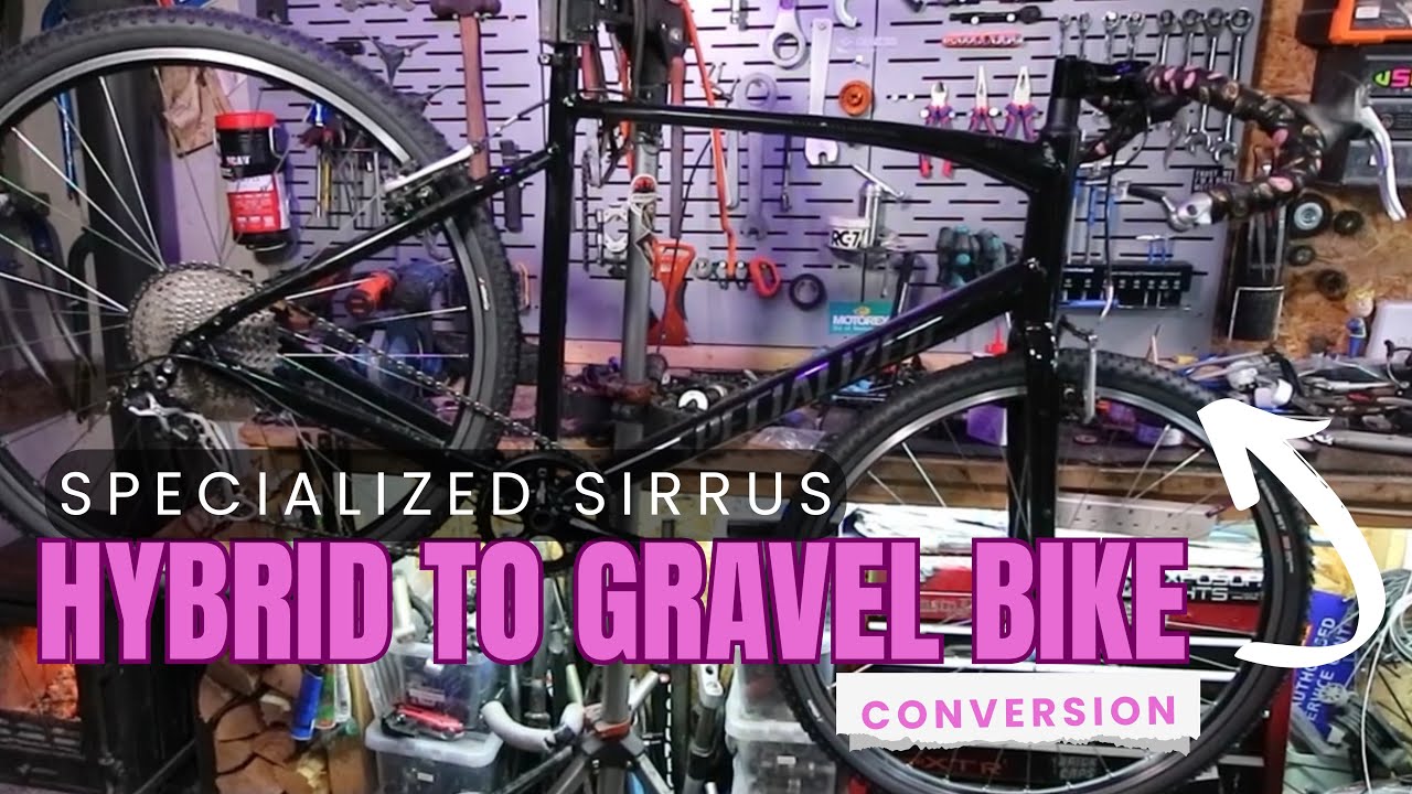 Превращение старого гибридного велосипеда в бюджетный гравийный велосипед.