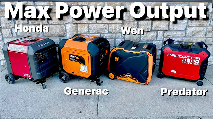 Max Power load Test Comparing Honda, Generac, Wen & Predator