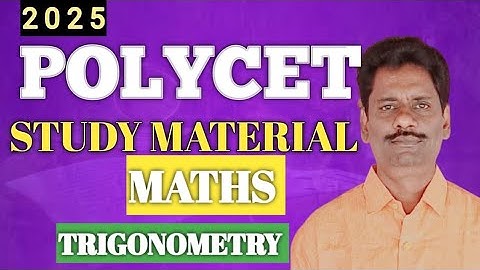 POLYCET -2025 MATHS TRIGONOMETRY