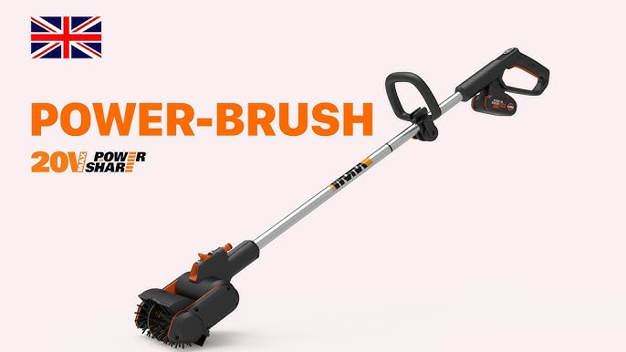 Worx Wa1821 Adjustable Outdoor Power Scrubber (hard Bristles