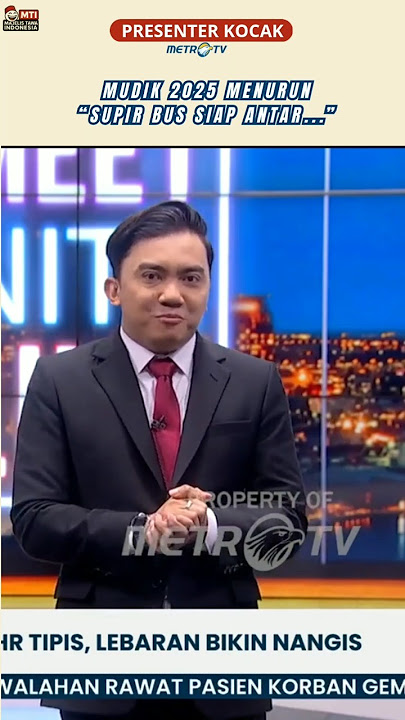MUDIK 2025 MENURUN - Presenter kocak metro tv #shorts #metrotv #beritaterkini