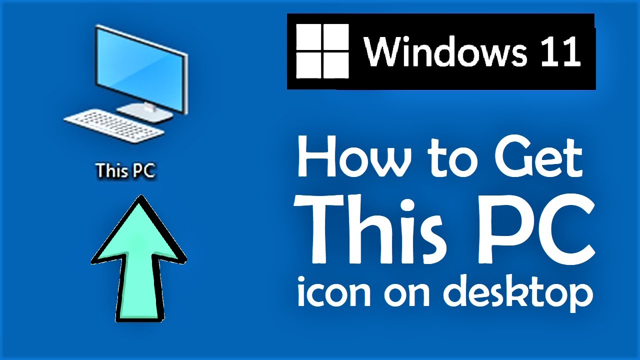 How To Get My PC Shortcut On Windows 11 Desktop YouTube