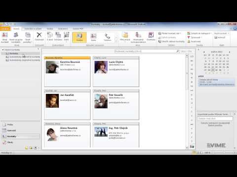 Video: Jak Synchronizovat Kontakty S Outlookem