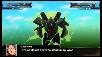 Super Robot Wars X - Zaku III Custom - All Attacks [English]