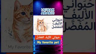🗣️ practice Arabic - Speaking Lesson: My Favorite Pet