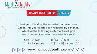 Math Practice Problem Grade 6 Question 257