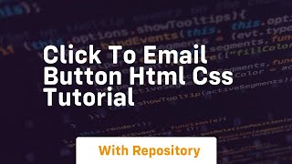 Click to email button html css tutorial
