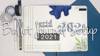 PLAN WITH ME | My 2021 Bullet Journal Setup | Buke notebook 160gsm